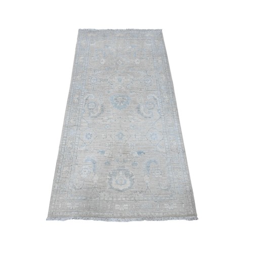 Gray hand knotted - 2'9"x5'6",